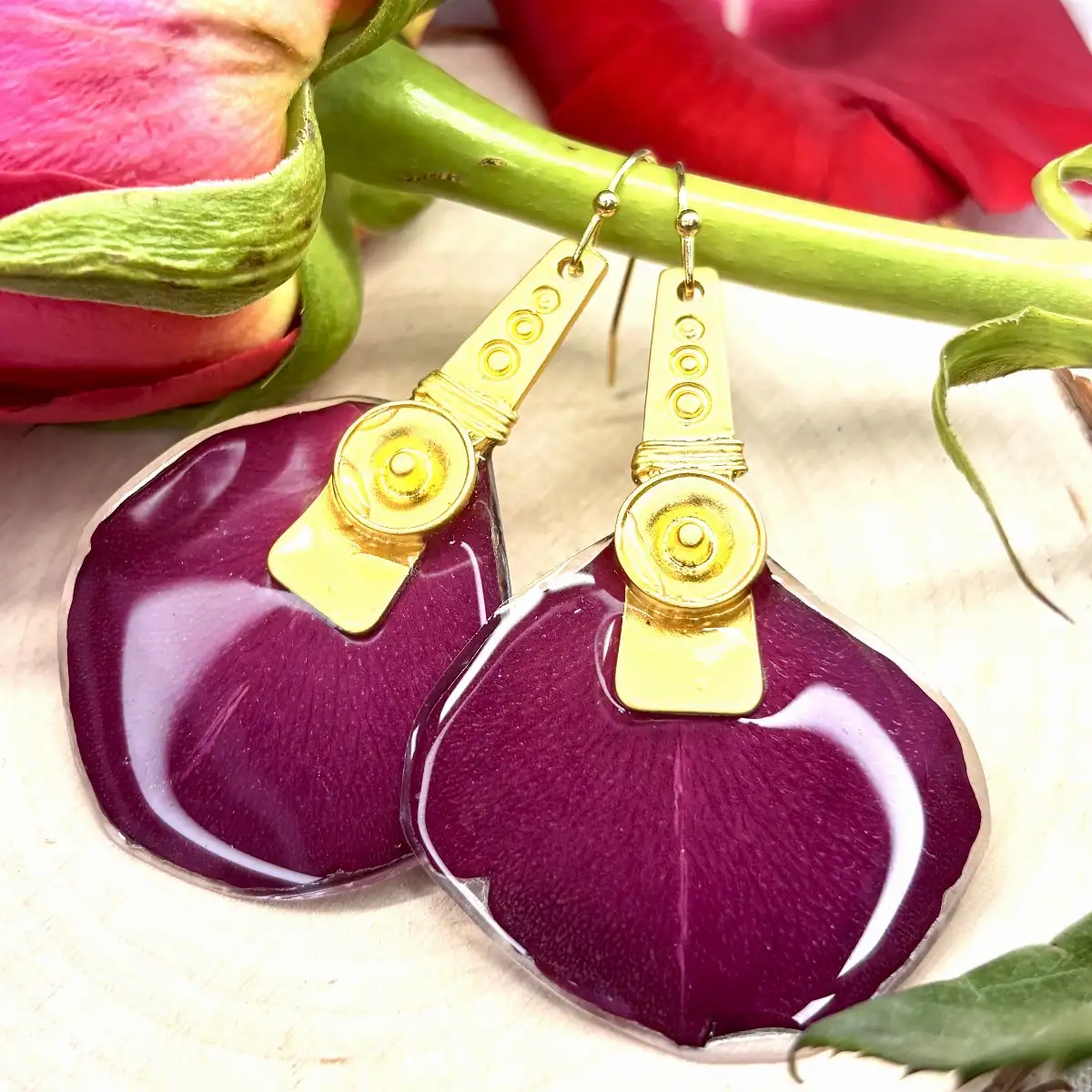 Rose Bordeaux avec doré