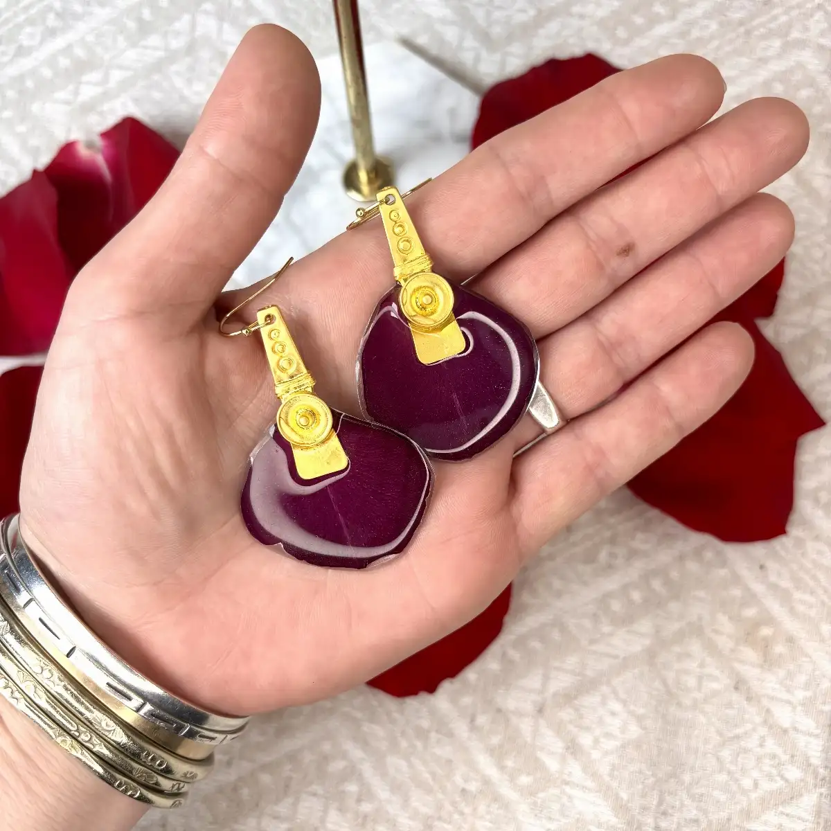 Rose Bordeaux avec doré